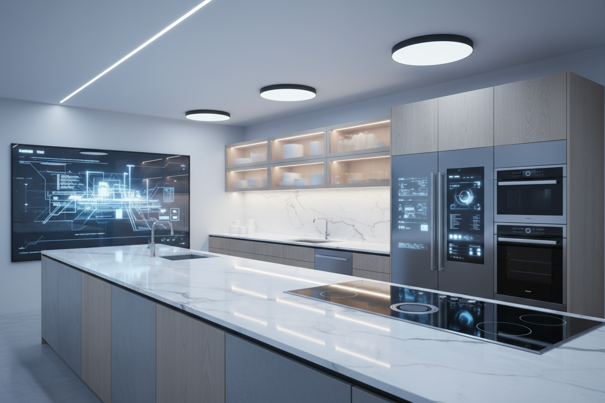 Futuristic Smart Kitchen Banner